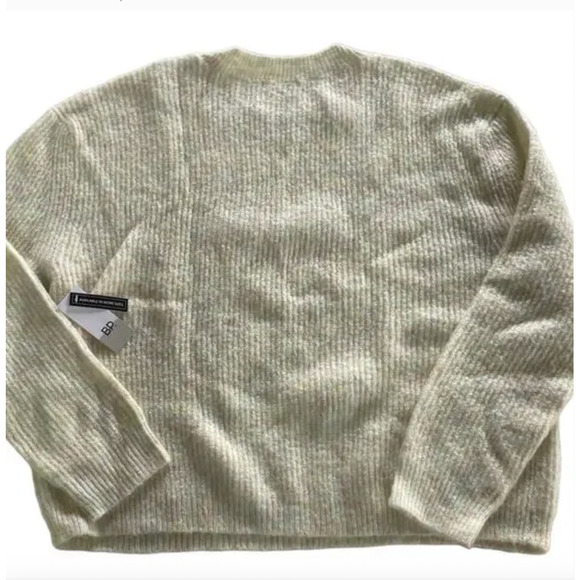 BP. Sweater Womens Large Yellow Pullover Crewneck Soft Knit Wool Blend Cozy - Picture 4 of 10